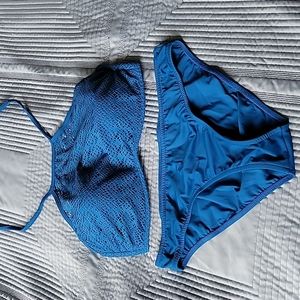 Classy gorgeous bikini with lace halter top. Venus Swim.